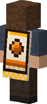 PaffMC Crew Banner Cape worn in Minecraft Bedrock