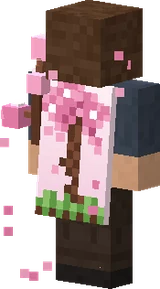 PaffMC Cherry Blossom Cape worn in Minecraft Bedrock