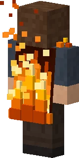 PaffMC Infernal Cape worn in Minecraft Bedrock